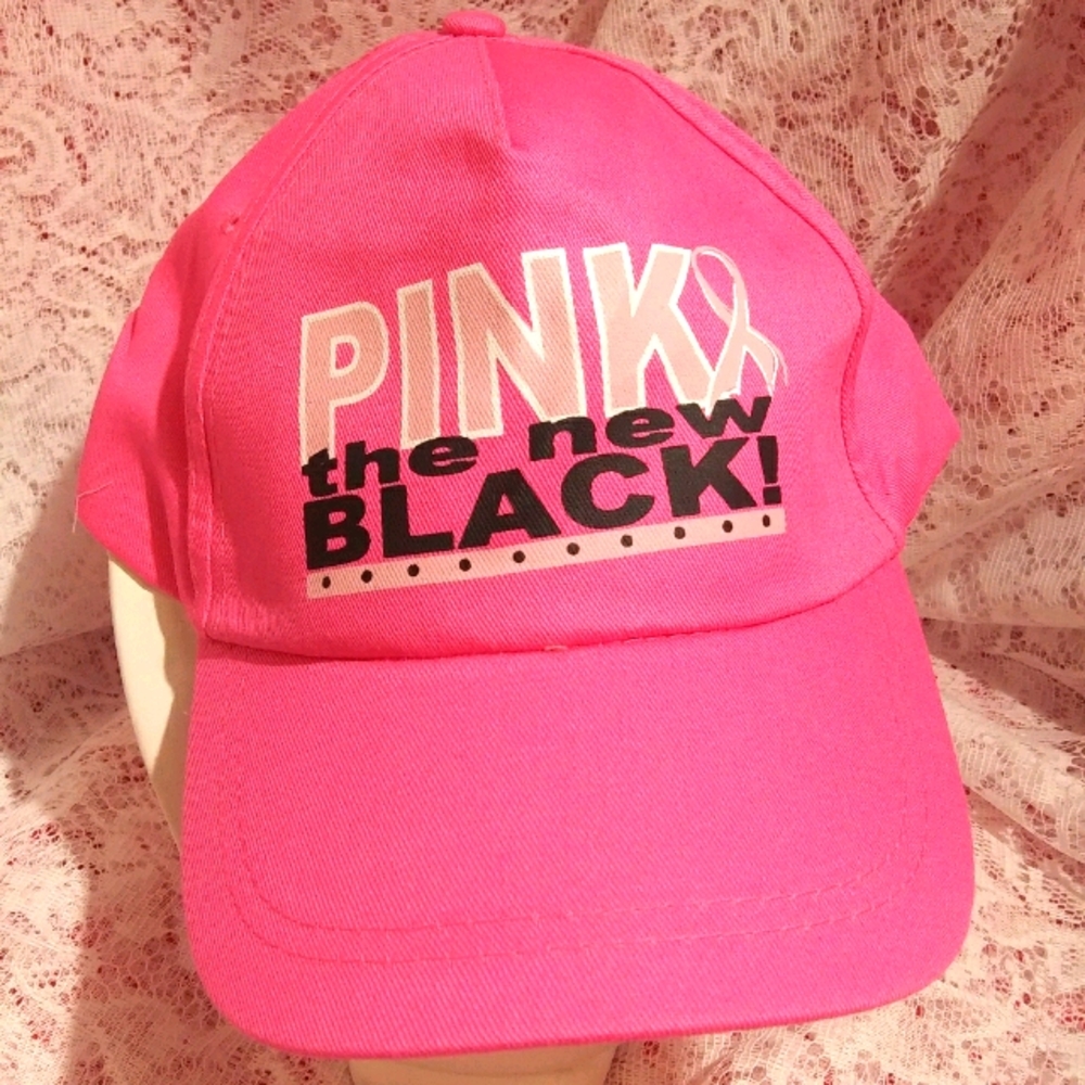 Hat, Pink Ribbon